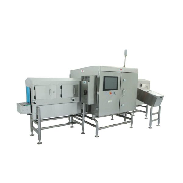 側照式X光異物檢測機<div style="font-size:0.7em;">Side-beam X-ray Inspection System(one/two/three X-ray sources)</div>