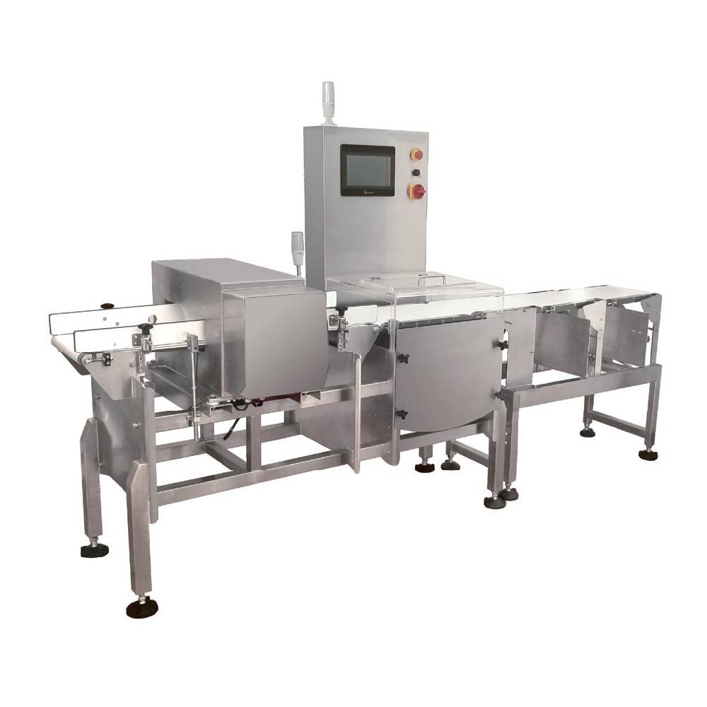 金屬檢測機一體整合服務<div style="font-size:0.7em;">Conveyor or Combo with Mix-brand Metal Detector</div>